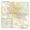 Globe Turner Phoenix, Arizona Wall Map, Small - 11.25" x