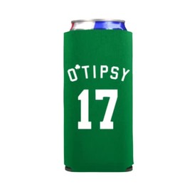 Funny St. Patrick's Day Skinny Seltzer Coolies - O'Tipsy O'Wasted O'Hammered - St. Patrick's Day Slim Coolie Set - St. Paddy's Day Party (O'Tipsy)