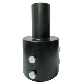 Tenon Slip Fitter Light Pole Adapter for 4 inch Round Pole, 2 3/8" Round Tenon Adapter for Mounting Bracket for Outdoor Shoebox Lighting Street Light Parking Lot Light