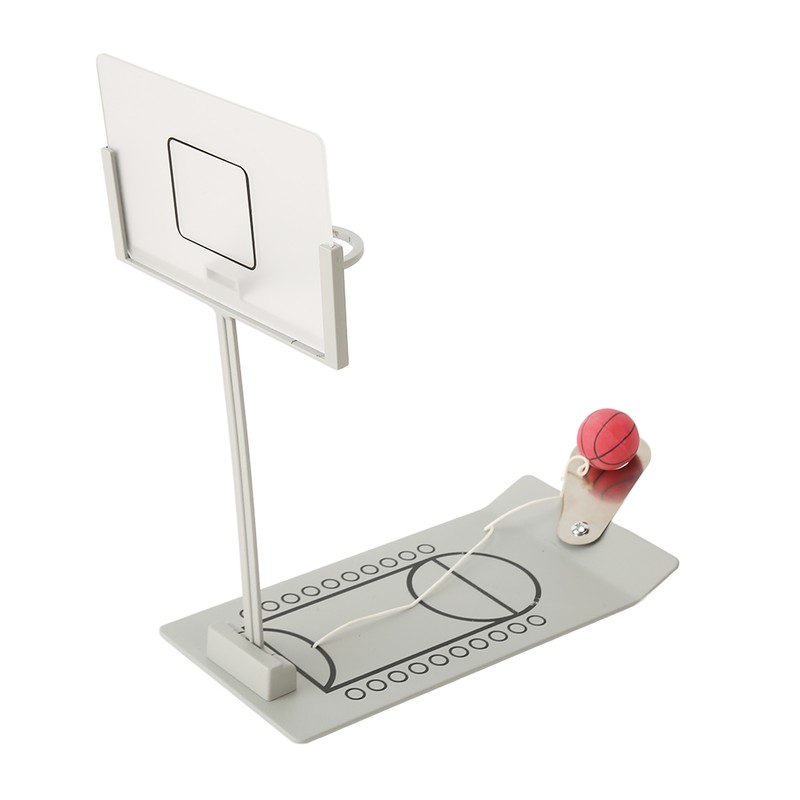 Desktop Basketball Game Foldable Reduce Pressure Aluminium Alloy Miniature Basketball