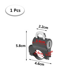Motorcycle Handlebars Padlock Motorcycle Helmet Lock Universal Motorcycle Helmet Security Lock with Keys for Motorcycle Helmet Black
