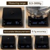 Bemece Digital Coffee Scales with Timer,0.1g/3KG High Precision Kitchen Scale