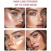 Eyebrow Pencil, Waterproof and Sweatproof Eyebrow Pencil, 2-in-1 Eyebrow Pencil