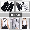 CHROME CRANE BLT042 Men's Suspenders Rubber Belt, Simple, Stylish, Necktie,