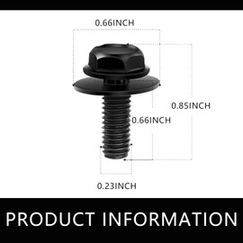 Pack of 20 Car U-Clips and Screw, Fender Liner Headlamp Assembly Screws,Suitable for Most American Standard Cars