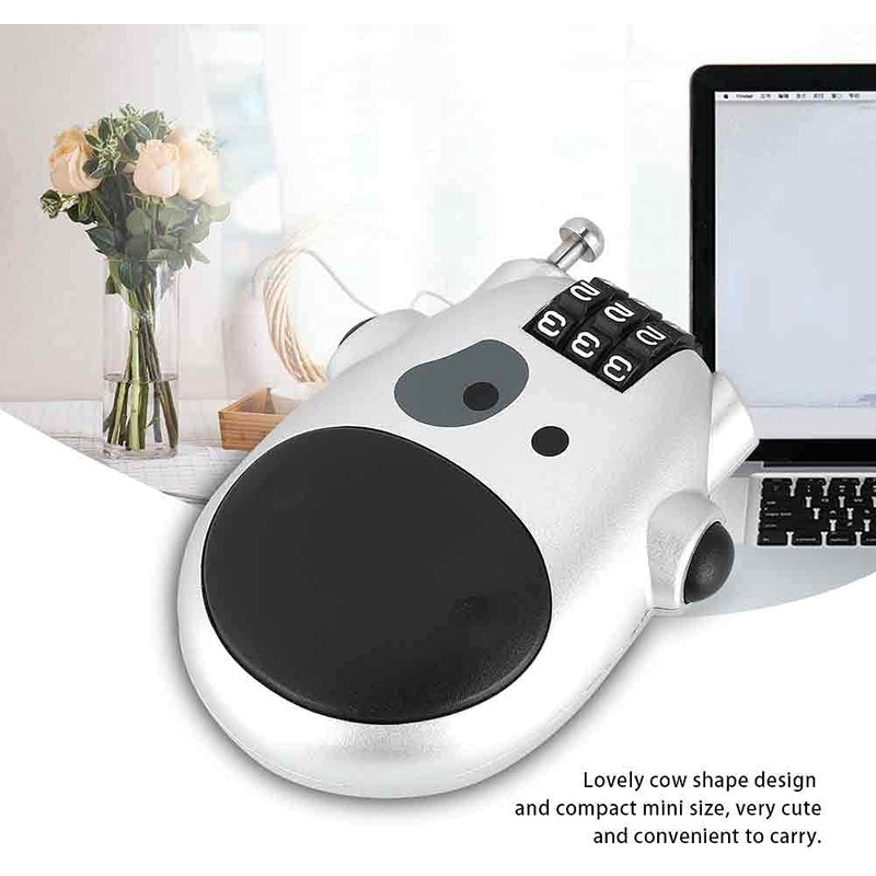 Shiwaki 3 Digit Code Combination Password Lock for Bicycle,Home,Hotel,Outdoor travel,Password