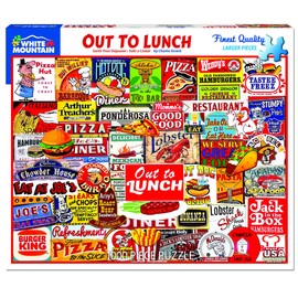 White Mountain Puzzles Out to Lunch, 1000 Pieces Jigsaw Puzzle