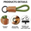 HINGTAI 2 PCS Leather Keychain for Car Keys, Car Key