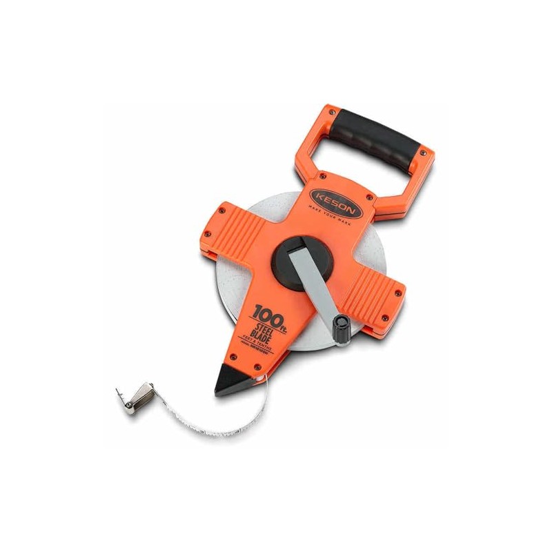 Keson NR10100H Nylon Coated Steel Blade Measuring Tape with Zero