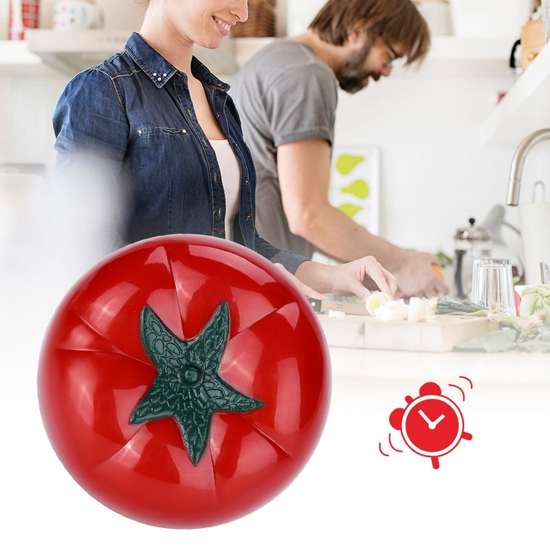 Kitchen Timer, Tomato Shaped Mechanical 60 Minutes, Countdown Timer Kitchen