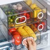 6 PCS Refrigerator Organizers And Storage Stackable Storage Drawers, Large