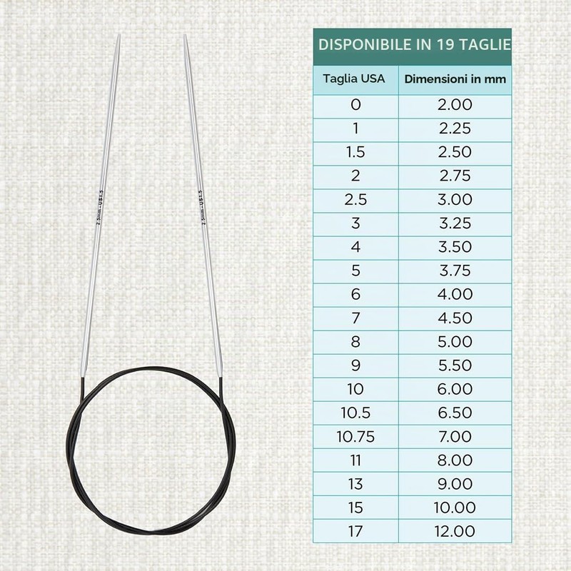 KnitPro - Knitpro Nova (40 cm x 2,50 mm) Nego