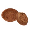 2 PCS Round Rattan Basket Unique Texture Hand Woven Process