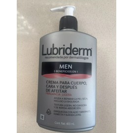 Lubriderm mens 3 in 1 lotion.
