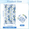 100 Pcs Hydrangea Floral Napkins, Happy Spring Disposable Paper Napkins,