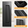 Lipshome Pocket Door Hardware - Pocket Door Pull, Recessed Flush