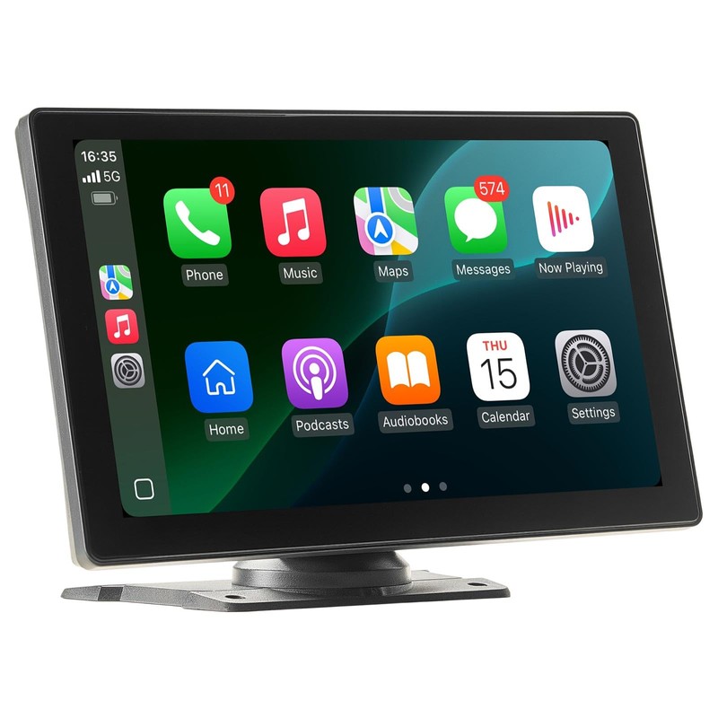 VEVOR Wireless Car Stereo, 9-Inch HD Portable Radio Touch Screen