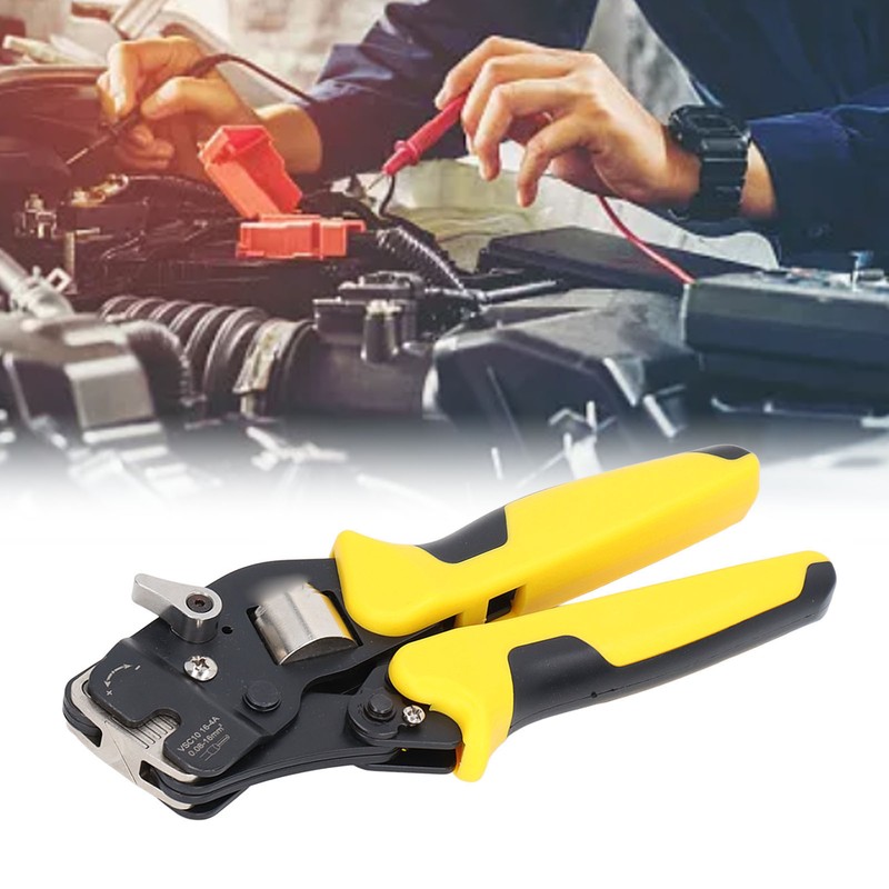 Ratcheting Wire Crimper Self Adjusting E Tube Manual Multifunction Crimping