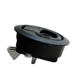 WJSKDQ 2PCS Boat Latches Flush Pull Slam Latch for Boat Boor Latches Handle Keyed Lock Round Boat Hatch Latches