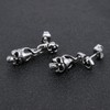 Cool Skull Devil Bone Drop Earring Stud Earrings Stainless Steel