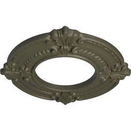 9"OD x 4 1/8"ID x 5/8"P Benson Ceiling Medallion (Fits Canopies up to 4 1/8"), Hand-Painted Witch Hazel