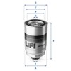 Ufi Filters 24.123.00 Diesel Filter