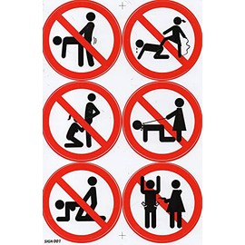 1 Sheet - Prohibited Bubbles from the Back Humiliation SM Sticker Motorsport Motocross Car Scooter Tuning Sticker Film 1 Sheet 270 mm x 180 mm Weatherproof or for Model Making