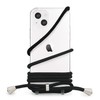 MINTY iPhone15 Case Shoulder Strap Clear Black
