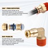 CheeMuii 64 PCS Brass DOT Air Line Fittings with 100FT
