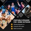 CofunKool Small Portable Bluetooth Speaker with RGB Light, Clear Stereo