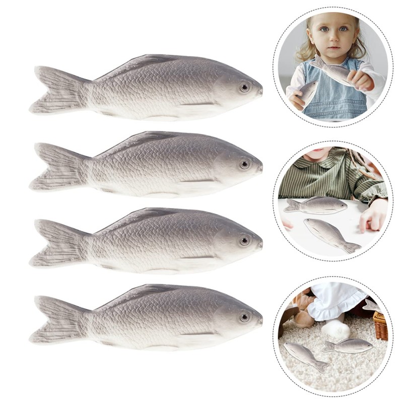 TOYANDONA 4 Pieces Simulated Fish Fish Fish Plastic Fish Toy