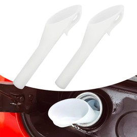 Msyuusr 2PCS Capless Gas Tank Funnel，Funnels for Automotive Use OEM#8U5A-17B068-EB 1782177 1833948 2050651, Fuel Tank Accessories Compatible with Ford (White)