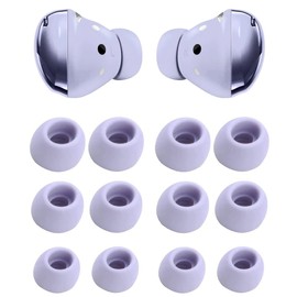Silicone Ear Tips Replacement for Galaxy Buds Pro, JNSA Replacement Earbuds Tips Compatible with Galaxy Buds Pro Earbuds 6 Pairs SML Purple (GBP8PP)