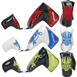 Putter Cover with Key Ring, Pin Type, Fits Scotty Camelon, Odyssey, Magnetic Closure, Magnetic Type, Red, Blue, Green