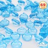 PMLAND 69 Pieces 25mm Big Round Acrylic Diamond Crystals Gems