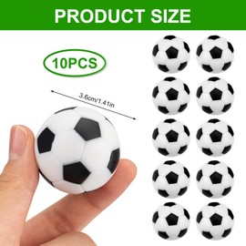 Hawdows Pack of 10 36 mm Table Football, Table Football Balls, Premium Silent Table Football, Table Football Balls, Regular Size, Table Football Balls, Replacement Balls for Adults and Children,