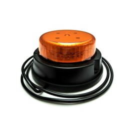 MelTruck® LED Beacon Warning Light Rotation Flash 3 Screws 12 V 24 V Car Truck Tractor (R Rotation; F-Flash (Flash); 3-Point Mounting)