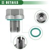 QUARKZMAN Oil Drain Plug Set Oversize Piggyback Oil Pan Self-Tapping