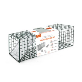 HOMESTEAD Heavy Duty Live Trap - Professional Style One-Door Live Animal Traps for Rabbit, Squirrel, Possum, Skunk, Kitten, Mink Small