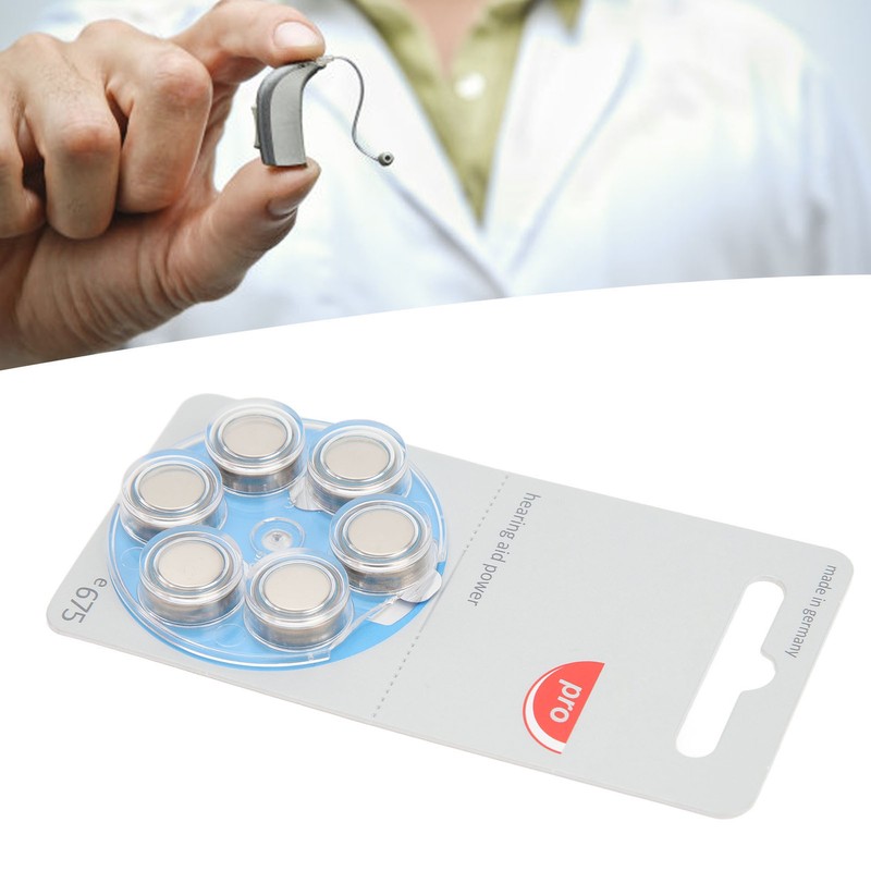 60pcs Long Lasting Power Sound Aid Batteries Zinc Air Hearing