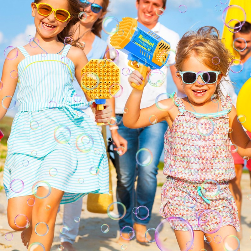 Pistola De Burbujas,Máquinas Para Burbujas Con 40 Agujeros Burbujas, Juguetes