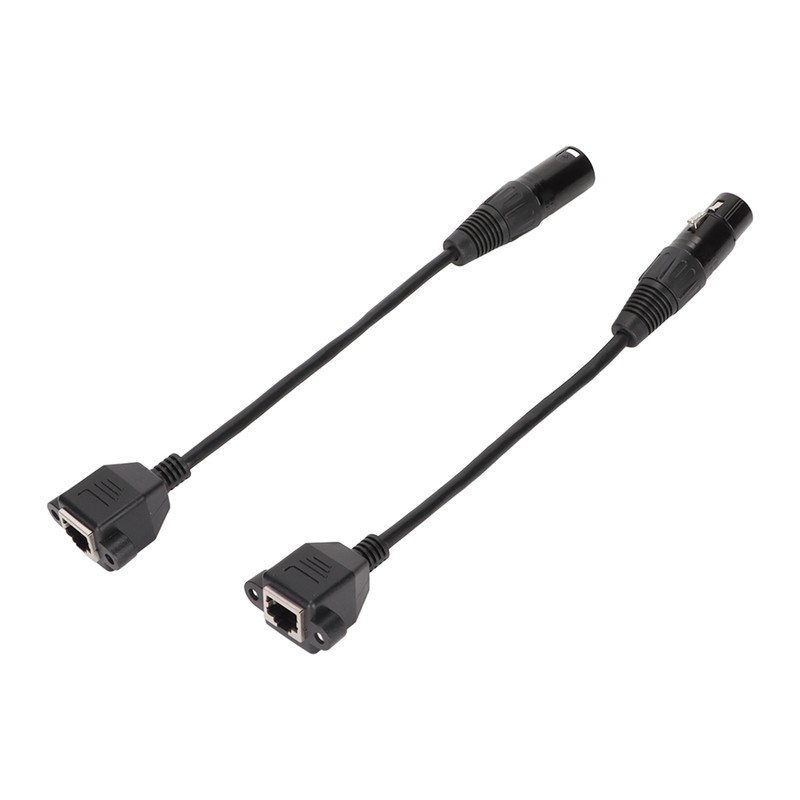 2pcs XLR3 to RJ45 Cable 3pin Plug and Play Female