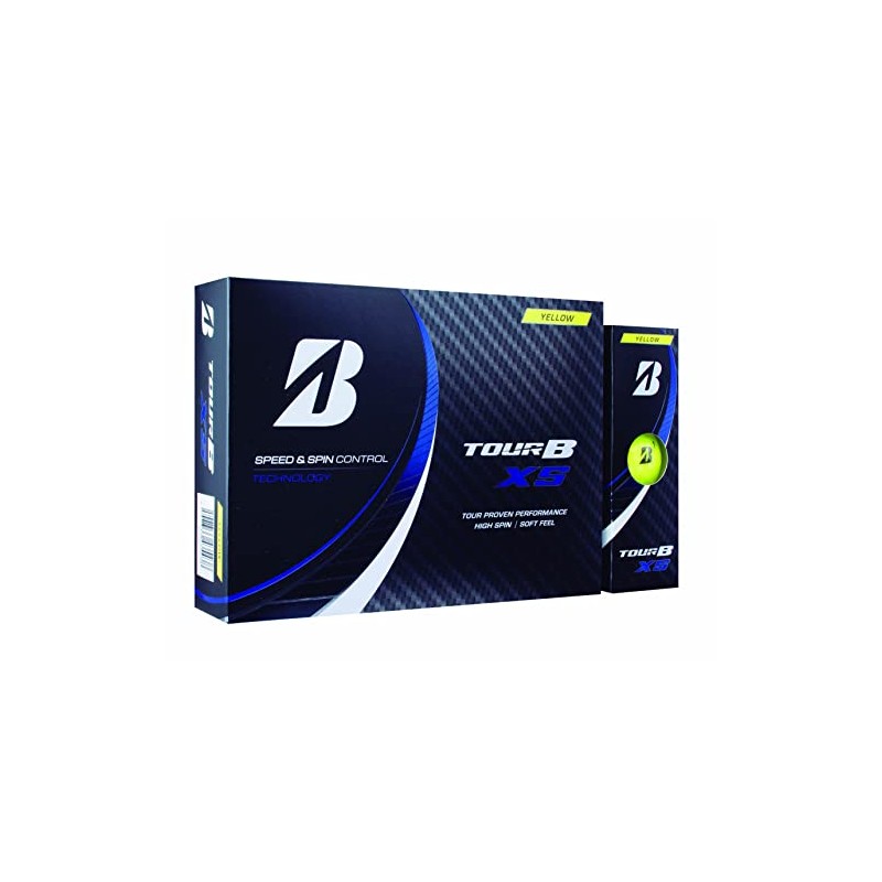 Bridgestone Tour B XS Golf Balls, 2022 Model, 12 Balls