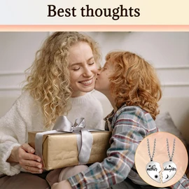 Mother Daughter Necklace Set for 2 Mom Gifts for Mothers Day Birthday Wedding Daughter Graduation Gift from Mom Matching Mama and Me Necklace Thank You Appreciation Gifts Mother Mum Mommy Present Idea