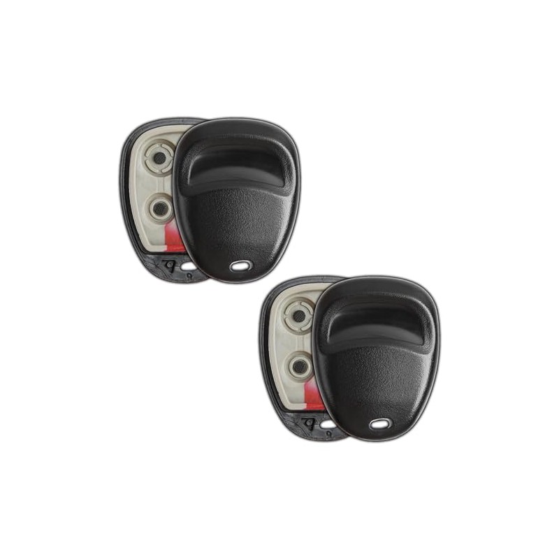 KeylessOption Replacement 4 Button Keyless Entry Remote Key Fob Shell