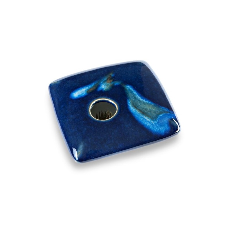 Georgetown Pottery Square Ikebana Flower Vase, Blue Wave