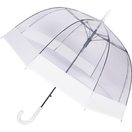 ThreeH Clear Bubble Umbrella Easy Grip Handle Sturdy Plastic Transparent Dome 8 Ribs Auto Open Stick Rain Umbrella