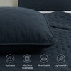 ROARINGWILD Navy Blue King Size Quilt Bedding Set with Pillow