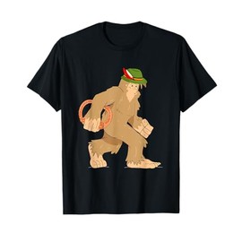 German Bigfoot Sasquatch Pretzel Oktoberfest T-Shirt
