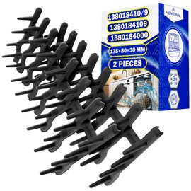 Set of 2 dish holders with rubber spikes 175 x 80 x 30 mm for the upper basket dishwasher with original code 138018410/9 1380184109 138018400/0 1380184000 for AEG for Electrolux - MONTERAL
